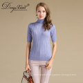 Novo estilo Loose High Neck Pullover Oversized Branded Wool Sweater Design Forgirl